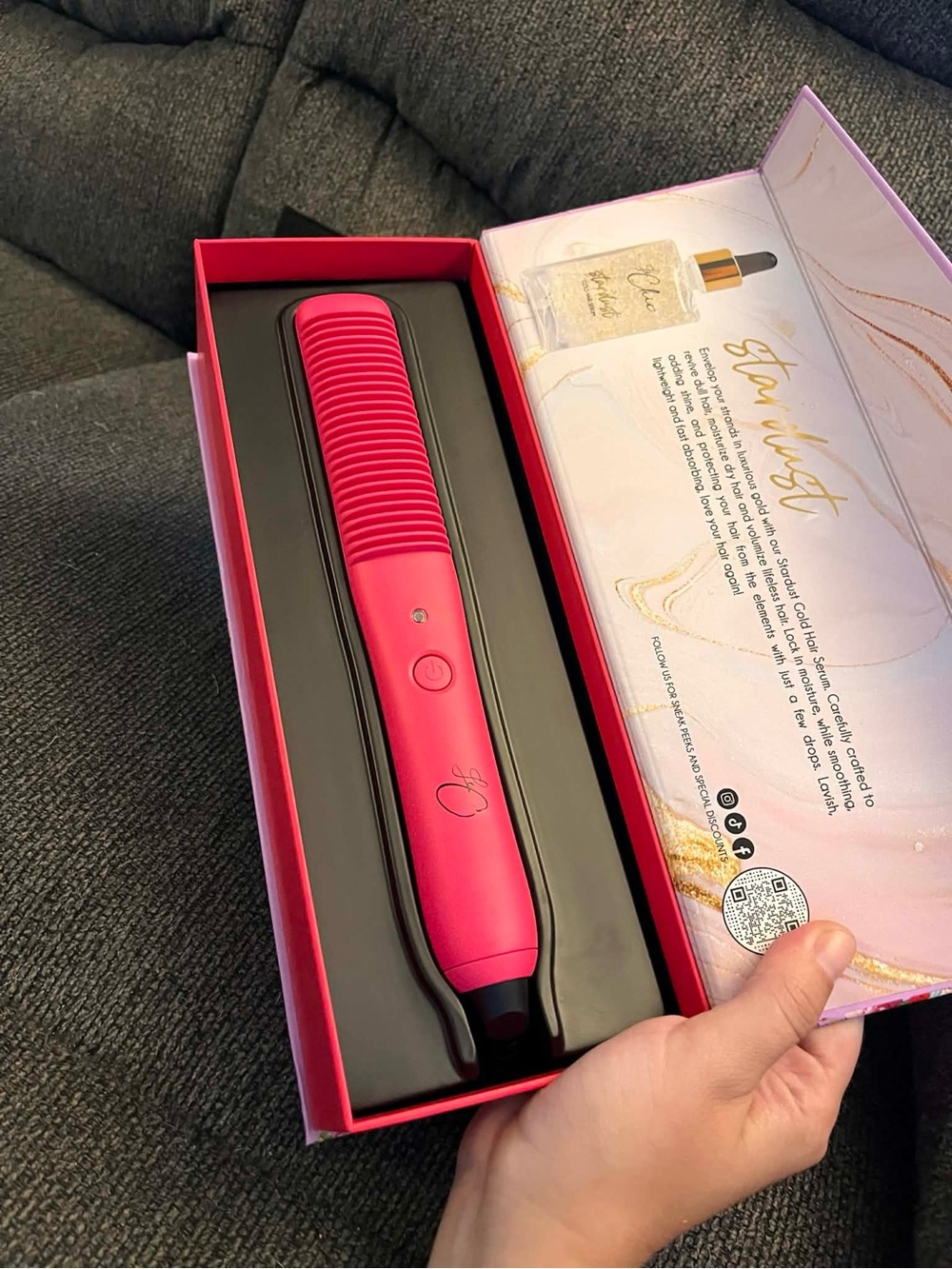 Hair Straightening Comb Bundle - Sleek Travel-Friendly Design